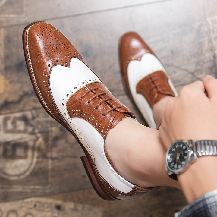 Damen elegante Brogues aus hochwertigen Leder mit klassischem Design Drune