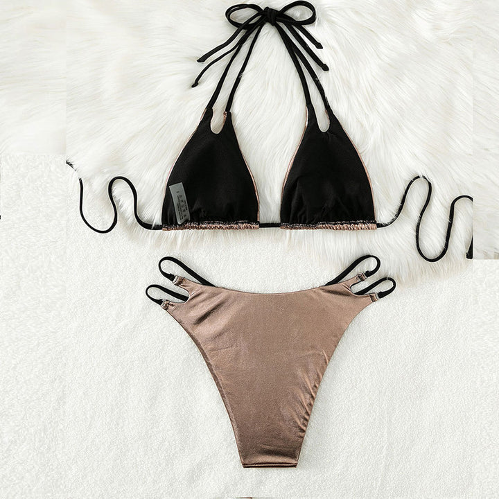 Damen Triangel-Bikini mit eleganten Schnürdetails Drune