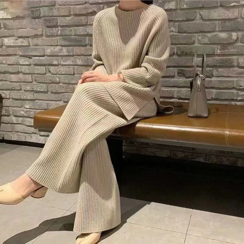 Damen Strickensemble mit weitem Schnitt und elegantem Design Drune