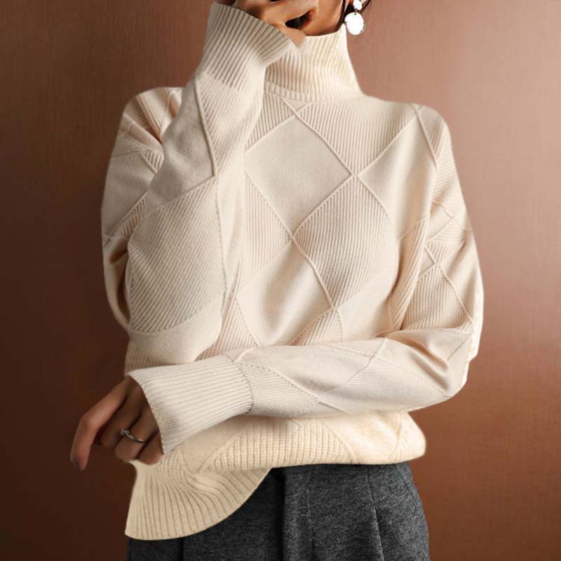 Drune | Klassischer Pullover Aus Einfarbigem Strick