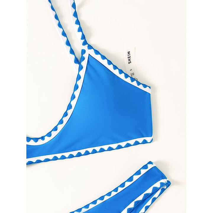 Damen Bikini-Set mit raffiniertem geometrischem Schnitt und verstellbaren Trägern Drune