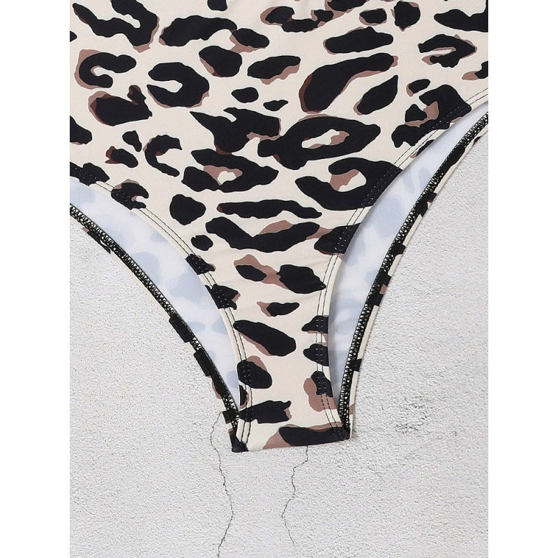 Damen Bikini-Set mit modischem Cropped-Oberteil und hoch geschnittenem Unterteil Drune