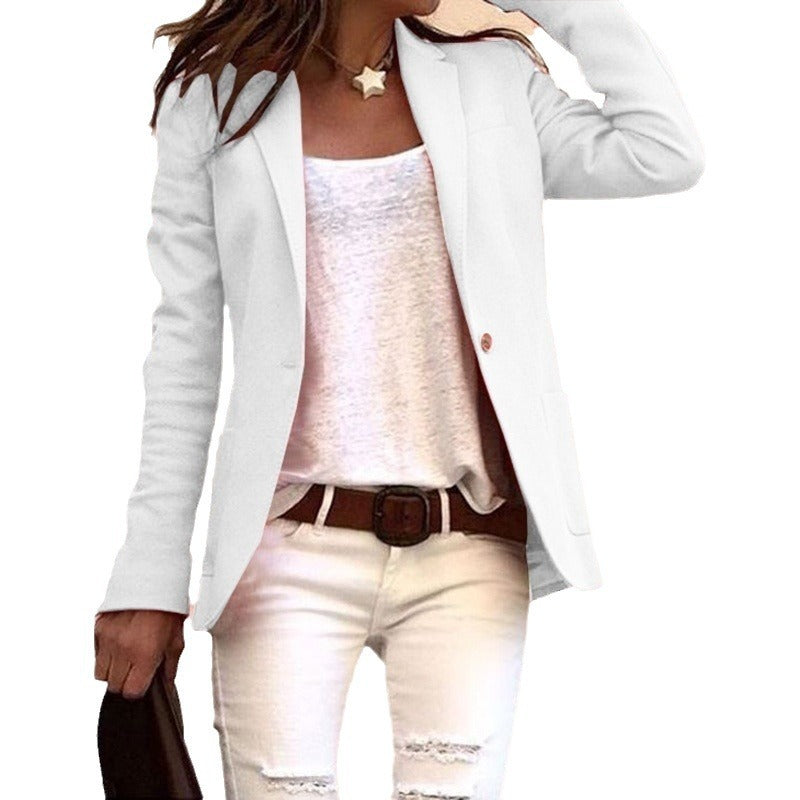 Damen moderner Blazer mit schmalem Schnitt und elegantem Detail Drune