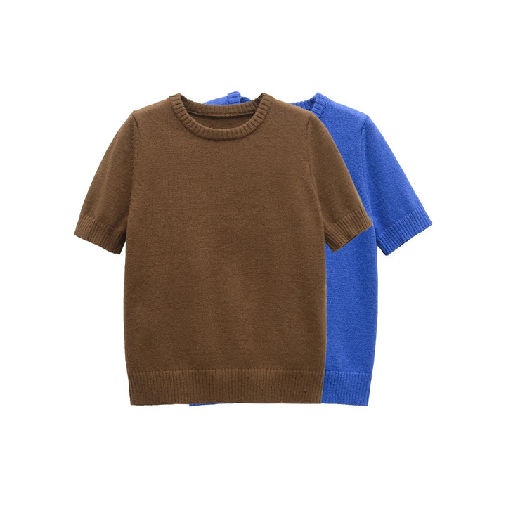 Damen Kurzarmpullover Drune