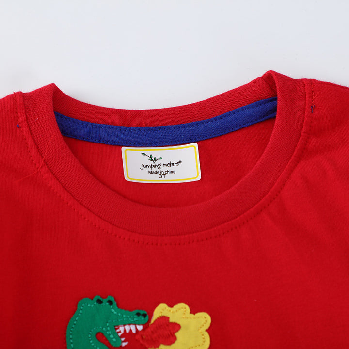 Jungen T-Shirt mit bunten Dinosaurierapplikationen Drune