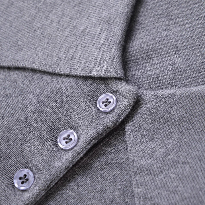 Damen Langarm-Polo mit Knopfleiste und klassischem Kragen Drune