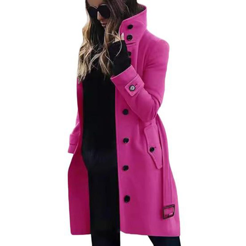 Drune | Slim Fit Wollmantel für Frauen