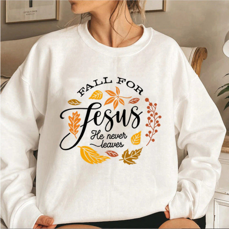 Damen Sweatshirt mit inspirierendem botanischem Herbstmotiv und angenehm weichem Innenfutter Drune
