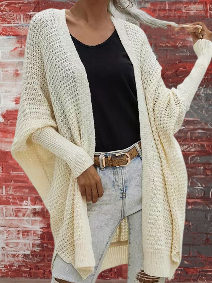 Damen Grobstrick Cardigan im lässigen Design mit weitem Schnitt und feiner Struktur Drune