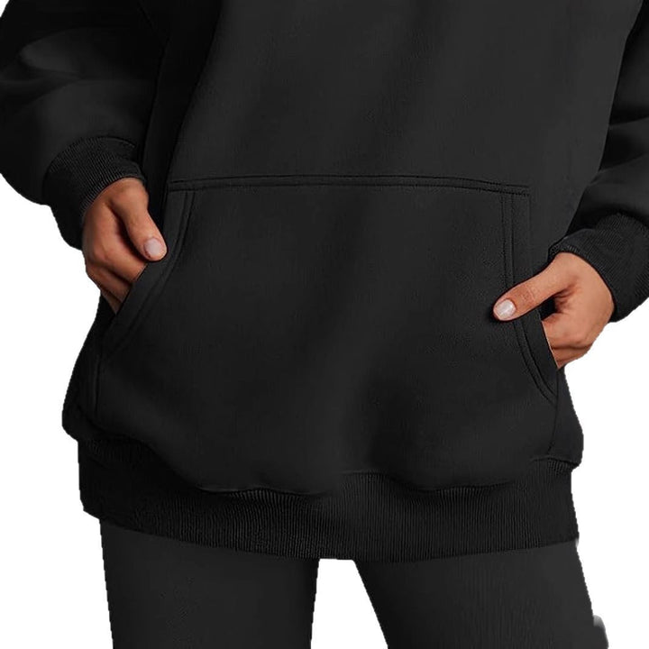 Damen Oversized Kapuzenpullover Drune