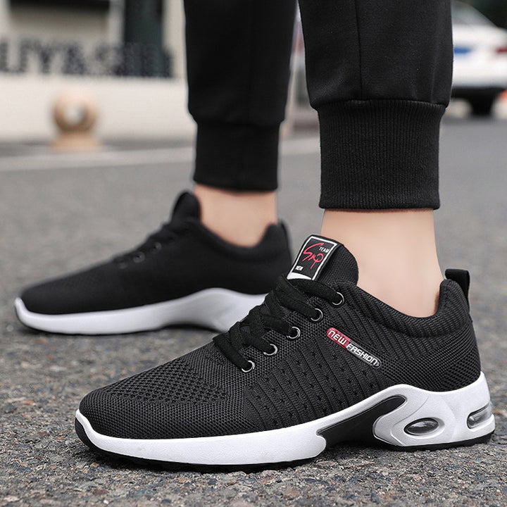 Herren nan leichter Performance-Sneaker mit 3D-Strickoberteil, integrierter Luftkammer-Zwischensohle und rutschfester Trail-Laufsohle Drune