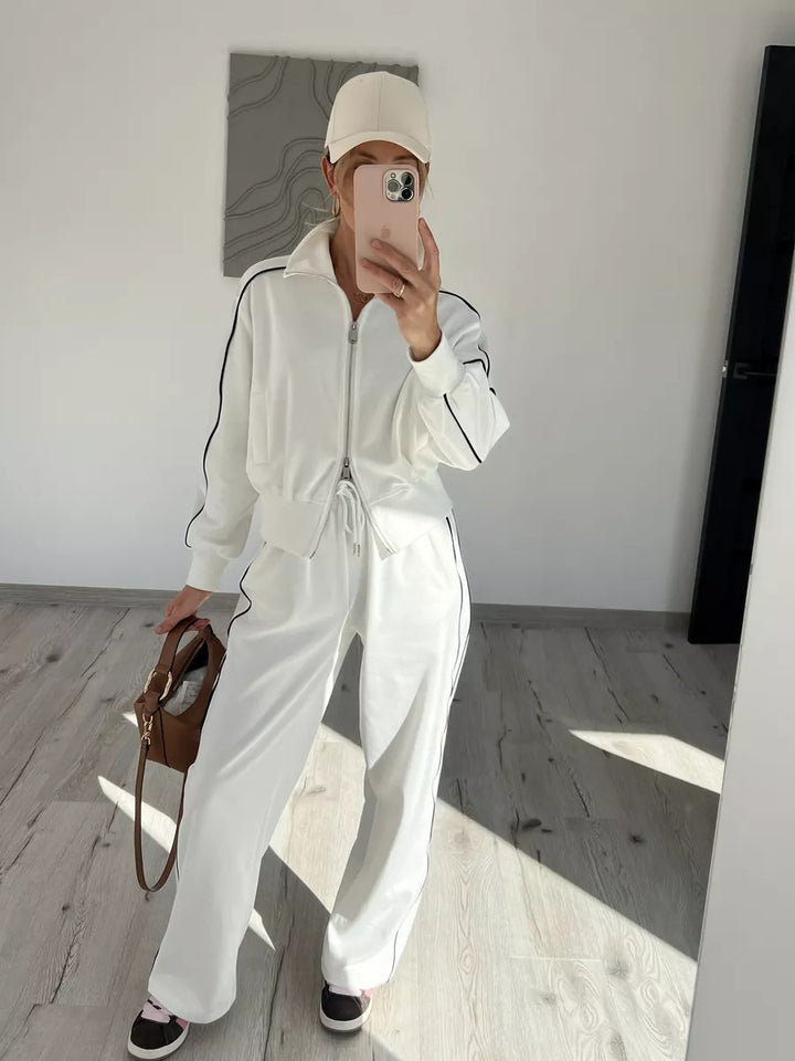 Damen Sportlicher Trend-Hoodie und Jogger Set Drune