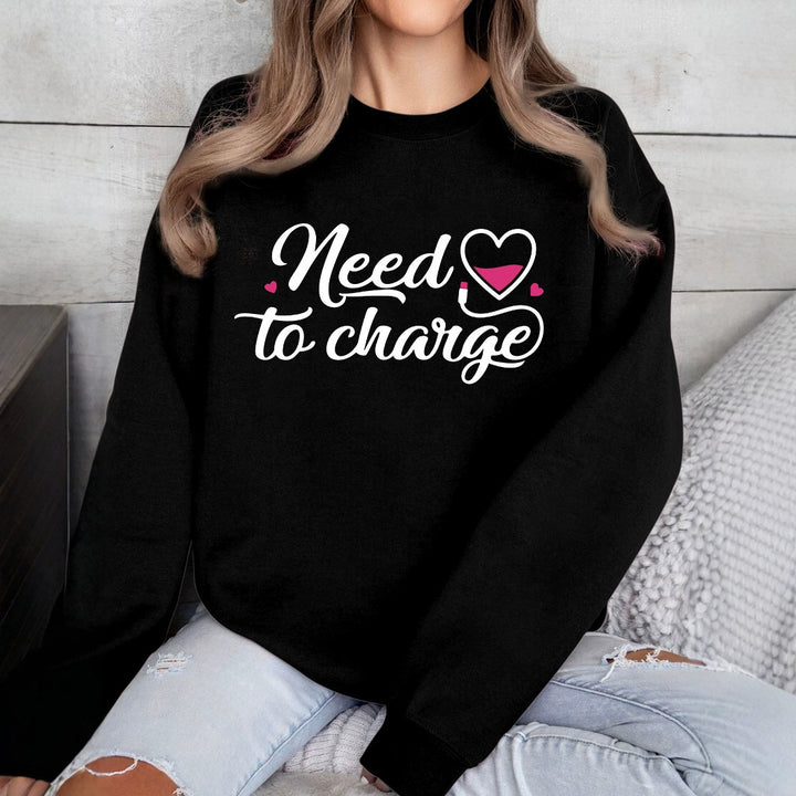 Damen Sweatshirt mit inspirierendem Herzspruch und lässigem Schnitt Drune