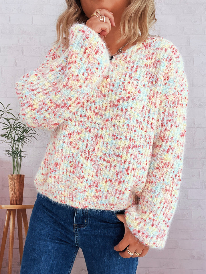 Damen gemütlicher Strickpullover Drune