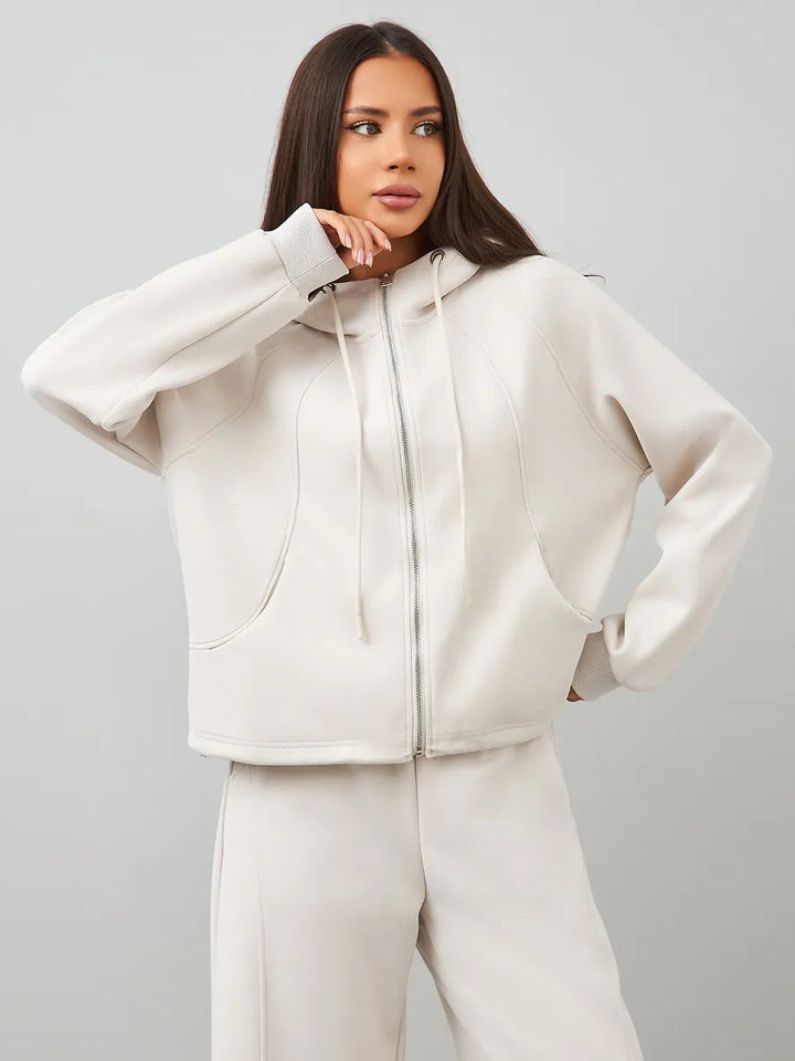 Damen hochwertige Kapuzenjacke mit frischem Design Drune