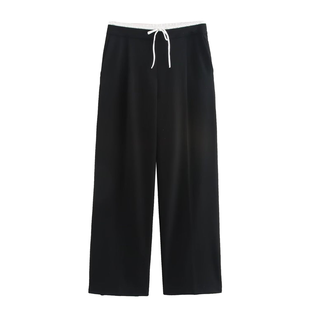 Damen elegante und bequeme Palazzo-Hose Drune