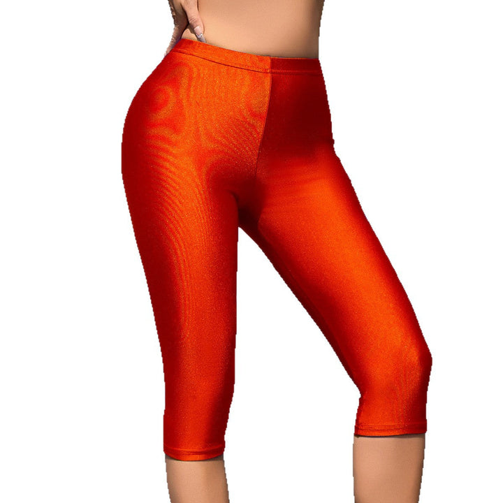 Damen Sportliche Leggings mit hochglänzendem Finish und weitem Schnitt Drune