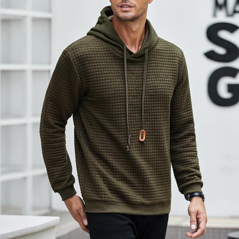 Herren Kapuzenpullover mit strukturiertem Design und komfortablem Schnitt Drune