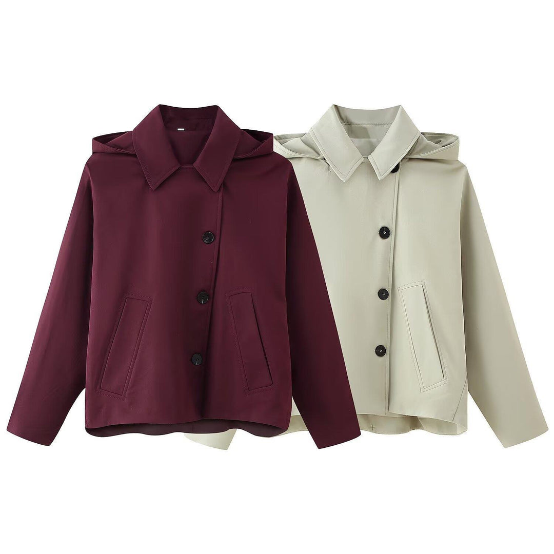 Damen Übergangsjacke mit hochschließendem Kragen und praktischen Taschen Drune