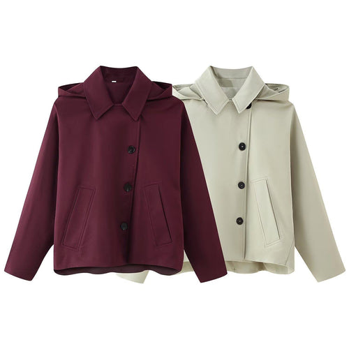 Damen Übergangsjacke mit hochschließendem Kragen und praktischen Taschen Drune