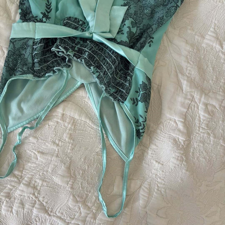 Damen zartes Spitzen-Lingerie-Set Drune