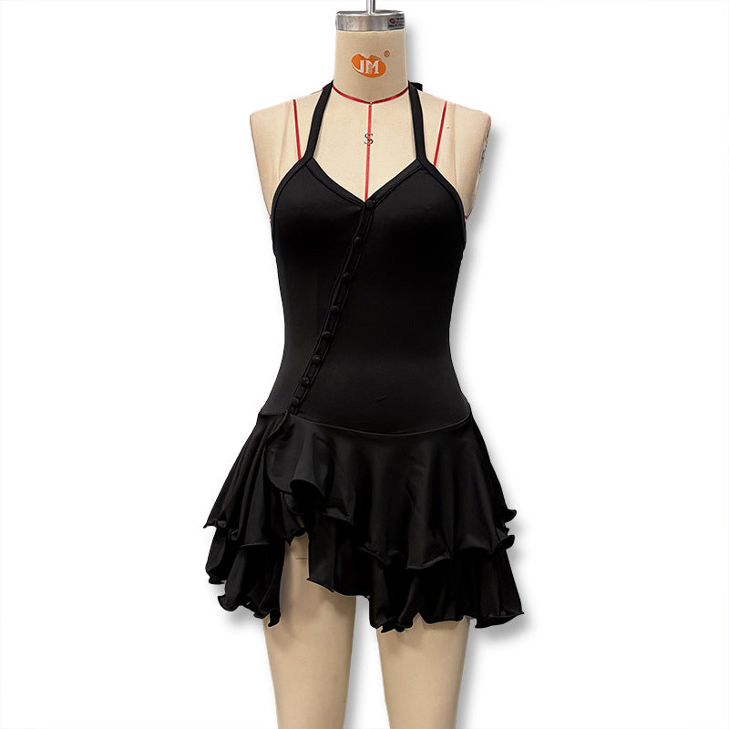 Damen Tänzeroutfit mit raffinierten Volant-Details und elegantem Schnitt Drune