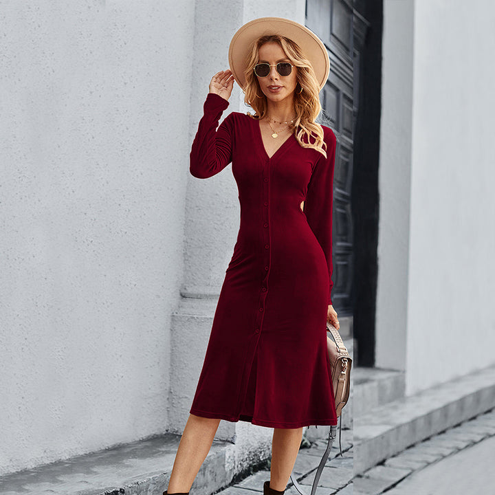 Damen Midikleid mit raffinierten Cut-Outs und seitlichem Schlitz Drune