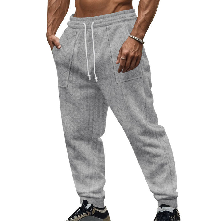Herren Bequeme Trainingshose mit seitlichen Taschen und regulierbarem Kordelzug Drune