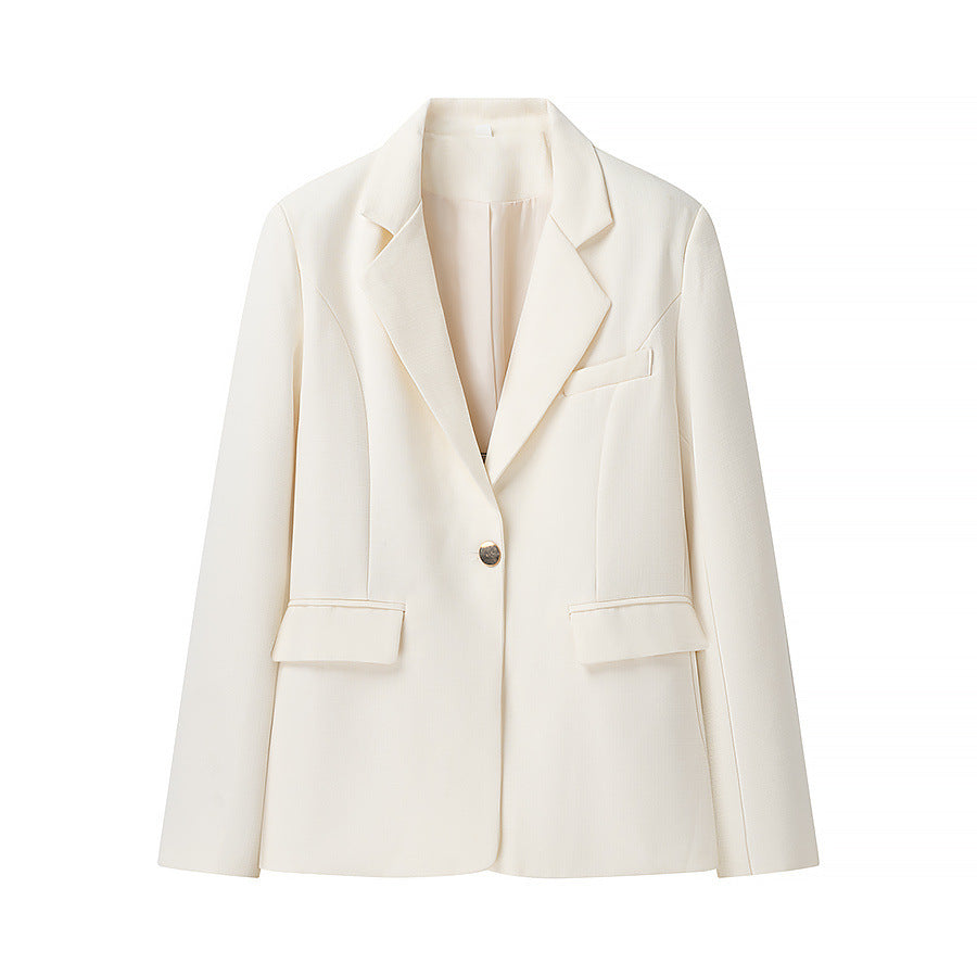 Damen elegante Blazerjacke mit strukturiertem Design und praktischen Taschen Drune