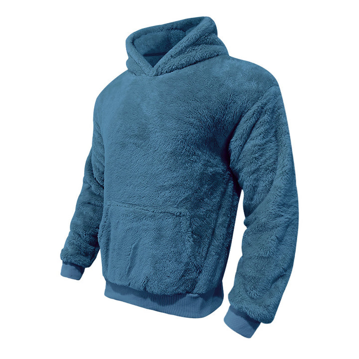 Herren kuscheliger Fleece-Hoodie Drune