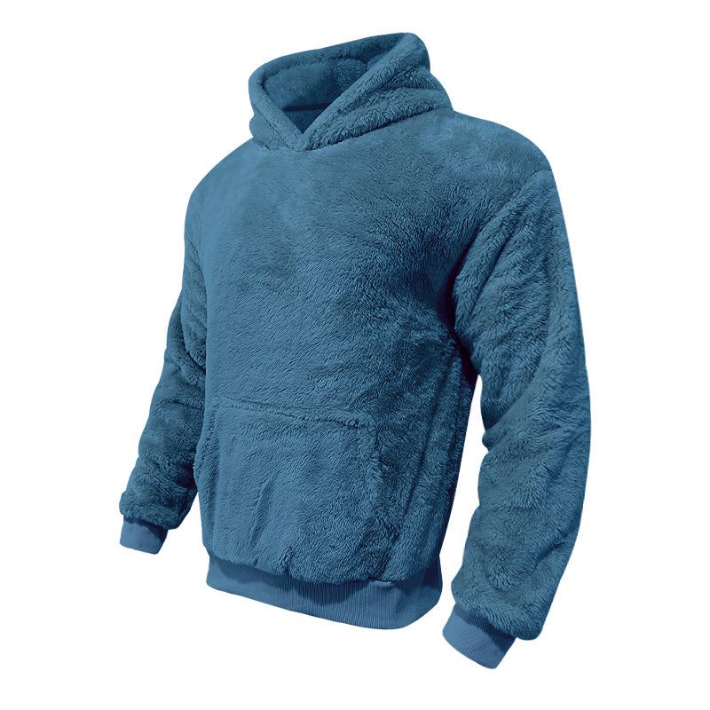 Herren kuscheliger Fleece-Hoodie Drune