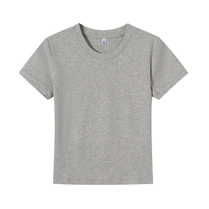 Damen Basic T-Shirt mit Rundhalsausschnitt und atmungsaktivem Material Drune
