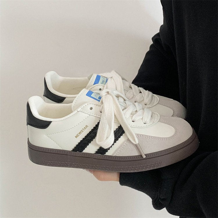 Damen Sportliche Sneakers mit reflektierenden Elementen und atmungsaktiver Oberflächenstruktur Drune