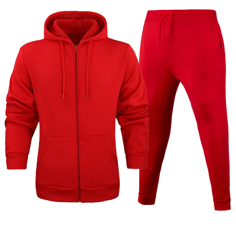 Damen Sportliches Kapuzenjacken- und Jogginghosen-Set mit funktionalen Taschen Drune