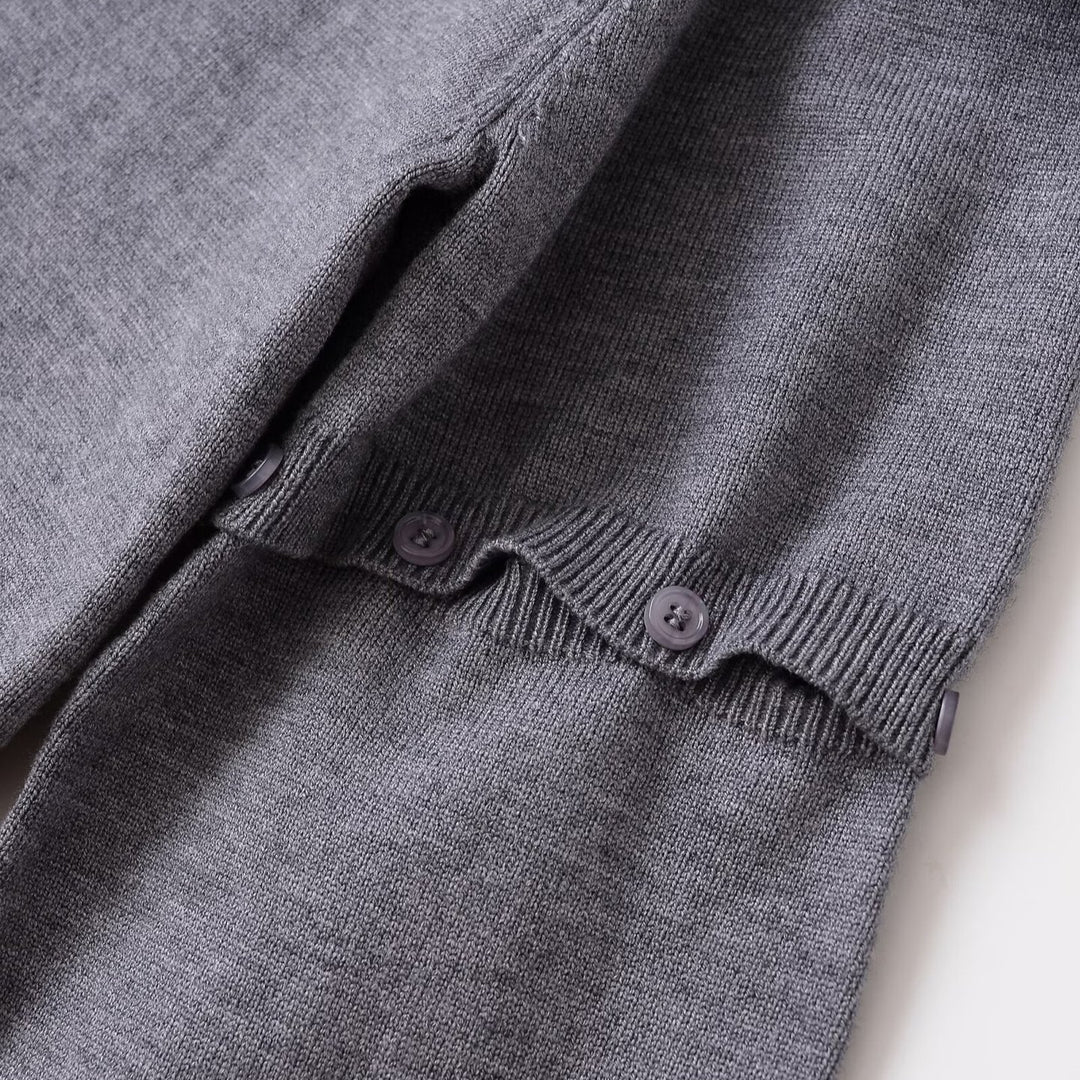 Damen Strickjacke mit dekorativen Knöpfen Drune