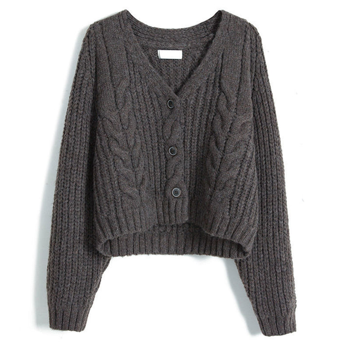 Damen Kuscheliger Strickcardigan mit dekorativem Zopfmuster Drune