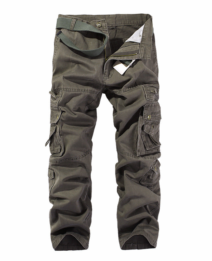 Herren Cargo-Hose mit mehreren praktischen Taschen und verstellbarem Gurt Drune