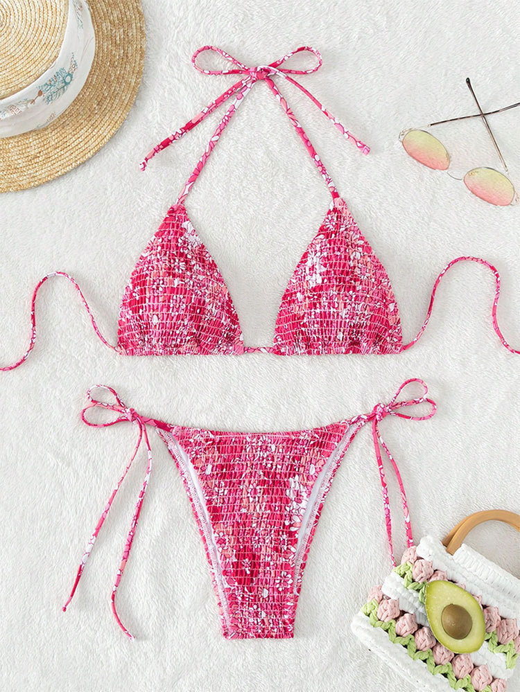 Damen Triangel-Bikini mit trendigem Rüschendesign Drune