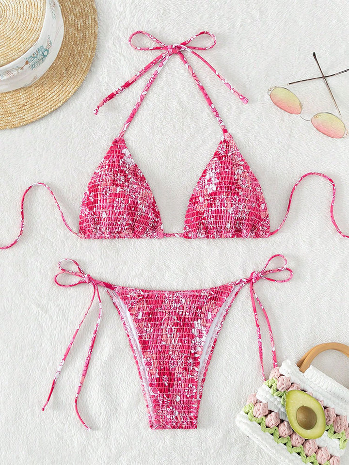 Damen Triangel-Bikini mit trendigem Rüschendesign Drune