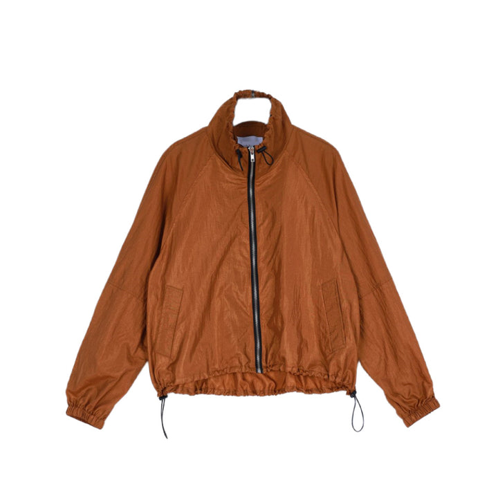 Damen atmungsaktive Jacke mit verstellbarem Kragen Drune