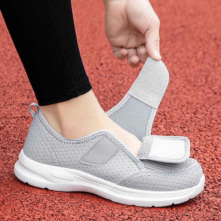 Damen Atmungsaktive Freizeit-Schuhe mit verstellbarem Klettverschluss Drune