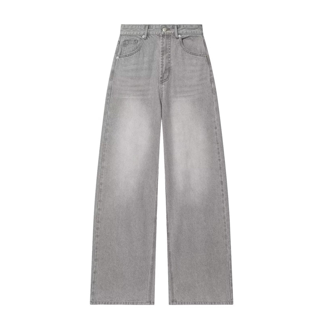 Damen weite Hochbundhose aus nachhaltigem Material mit eleganter Textur Drune