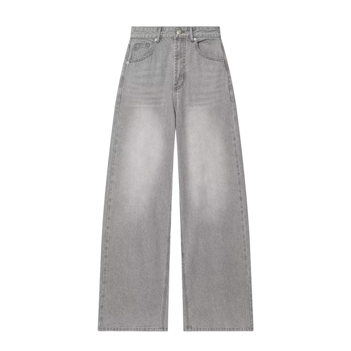 Damen weite Hochbundhose aus nachhaltigem Material mit eleganter Textur Drune