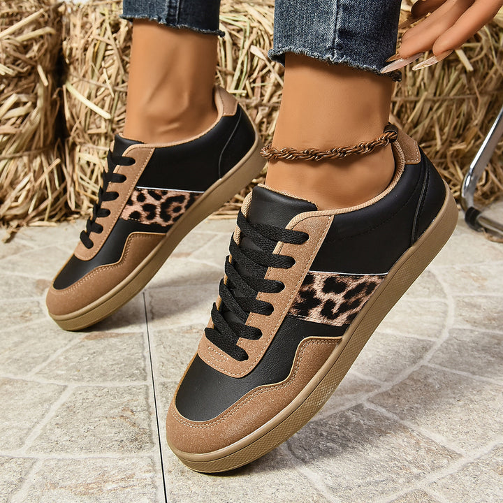 Damen Stilvolle Tierdruck Sneaker Drune