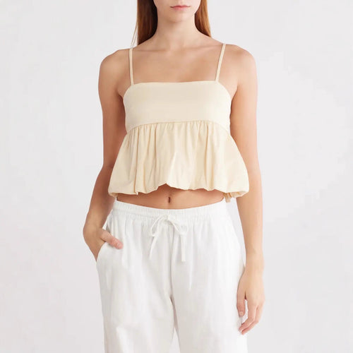 Damen leichte Baumwollbluse mit fließendem Schnitt Drune