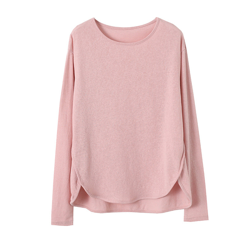 Damen lässiges Langarmshirt aus atmungsaktivem Material mit komfortablem Schnitt Drune