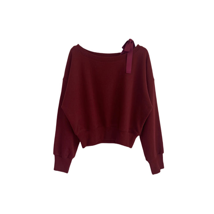 Damen lässiger Sweatpullover mit modischem Schnitt Drune