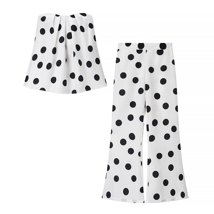 Damen Culotte mit Punkten und elastischem Bund Drune