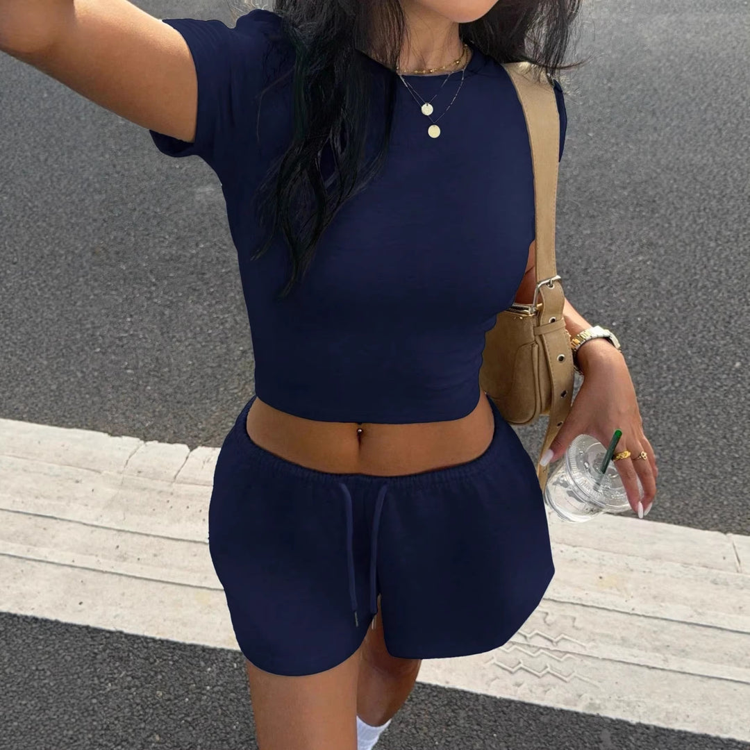 Damen Crop-Top mit tailliertem Schnitt und komfortablem Material Drune
