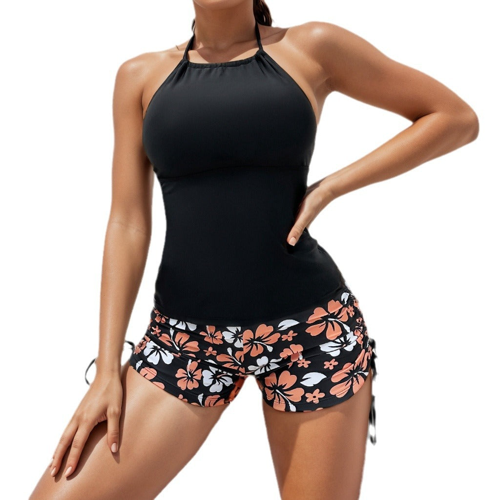 Damen Sportliches Tankini-Set mit verstellbaren Trägern Drune